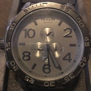 Men’s Nixon Black Gunmetal Stainless Steel Watch